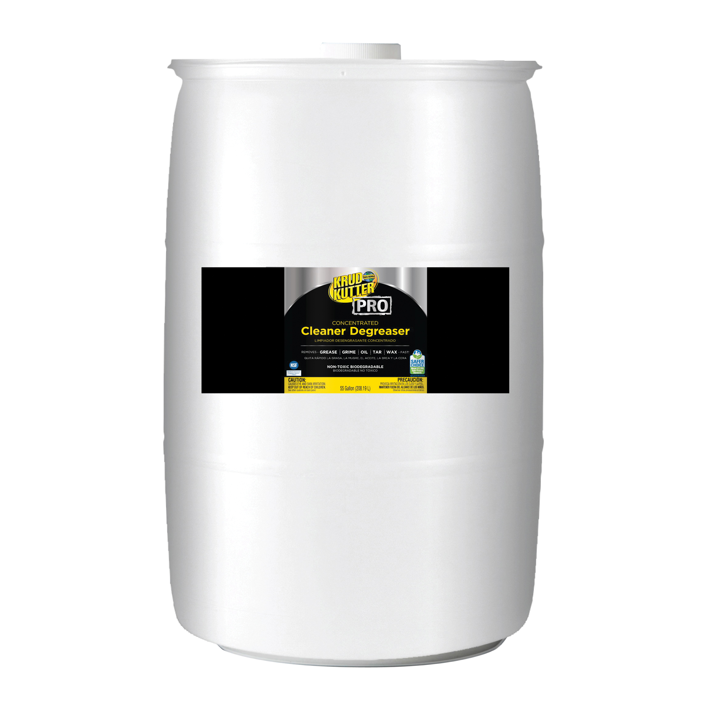Krud Kutter Pro 352255 Heavy Duty Multi-Purpose Concentrated Cleaner Degreaser, 55 gal Drum, Mild Odor/Scent, Liquid Form