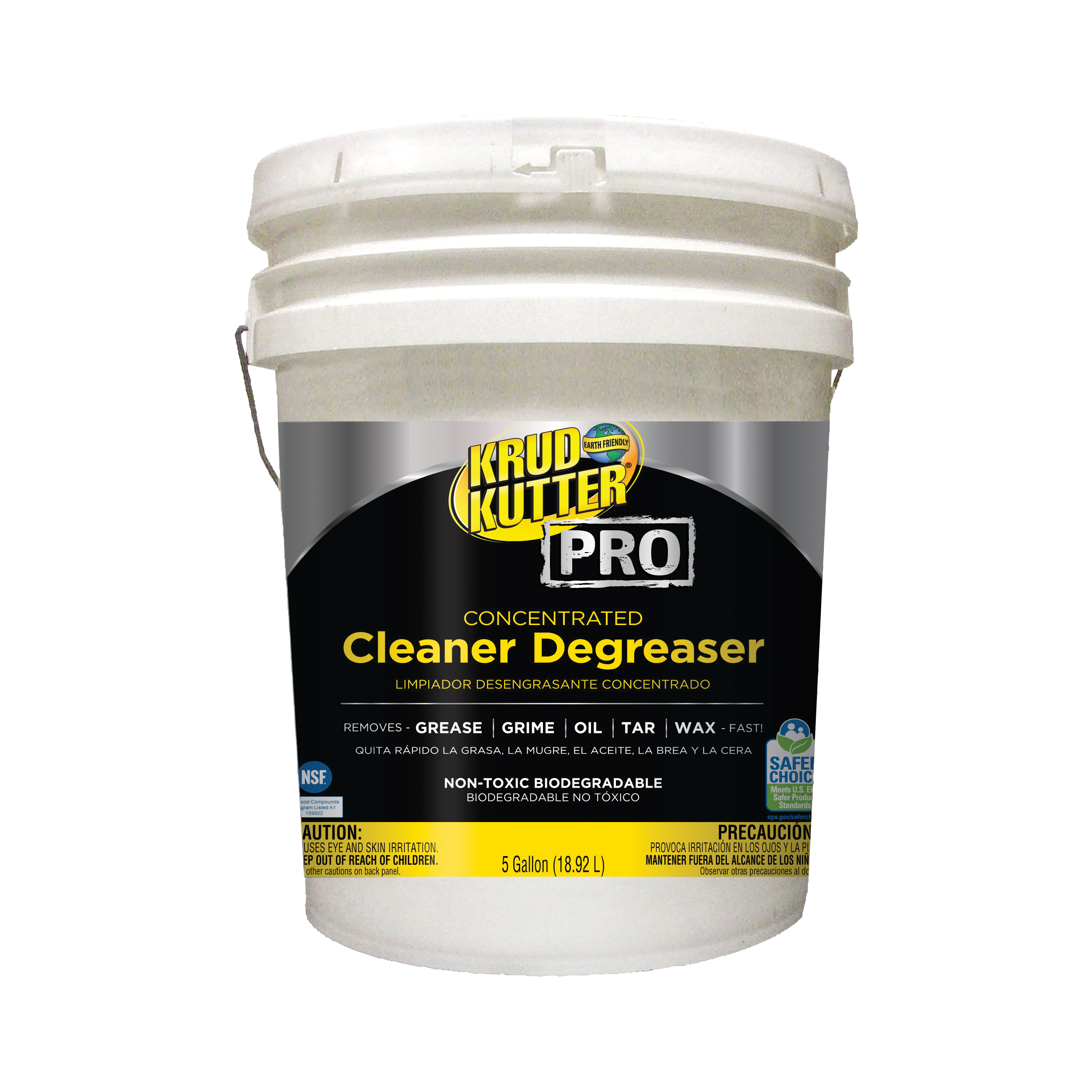 Krud Kutter Pro 352257 Heavy Duty Multi-Purpose Concentrated Cleaner Degreaser, 5 gal Pail, Mild Odor/Scent, Liquid Form