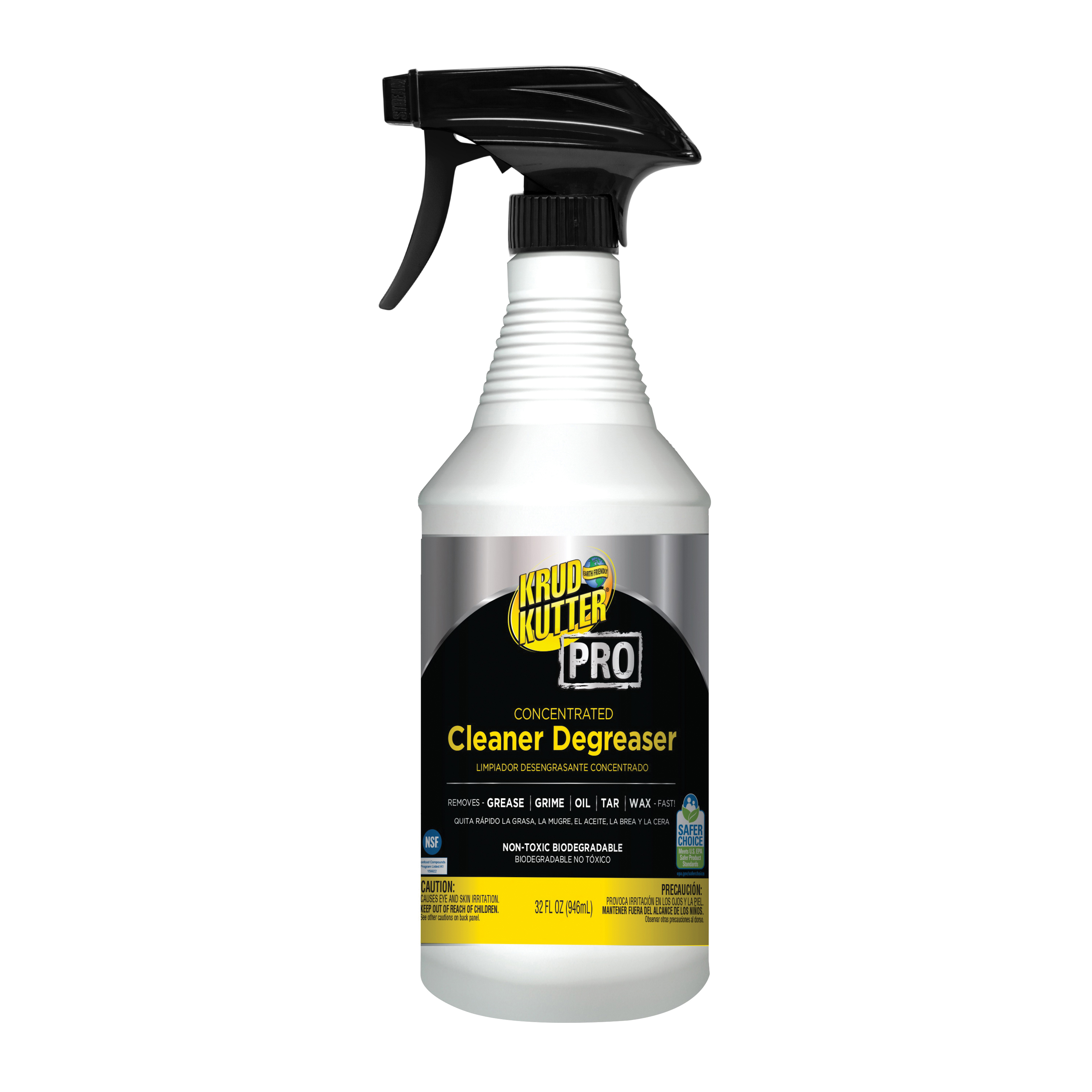 Krud Kutter Pro 352263 Heavy Duty Multi-Purpose Concentrated Cleaner Degreaser, 32 oz Trigger Sprayer, Mild Odor/Scent, Liquid Form