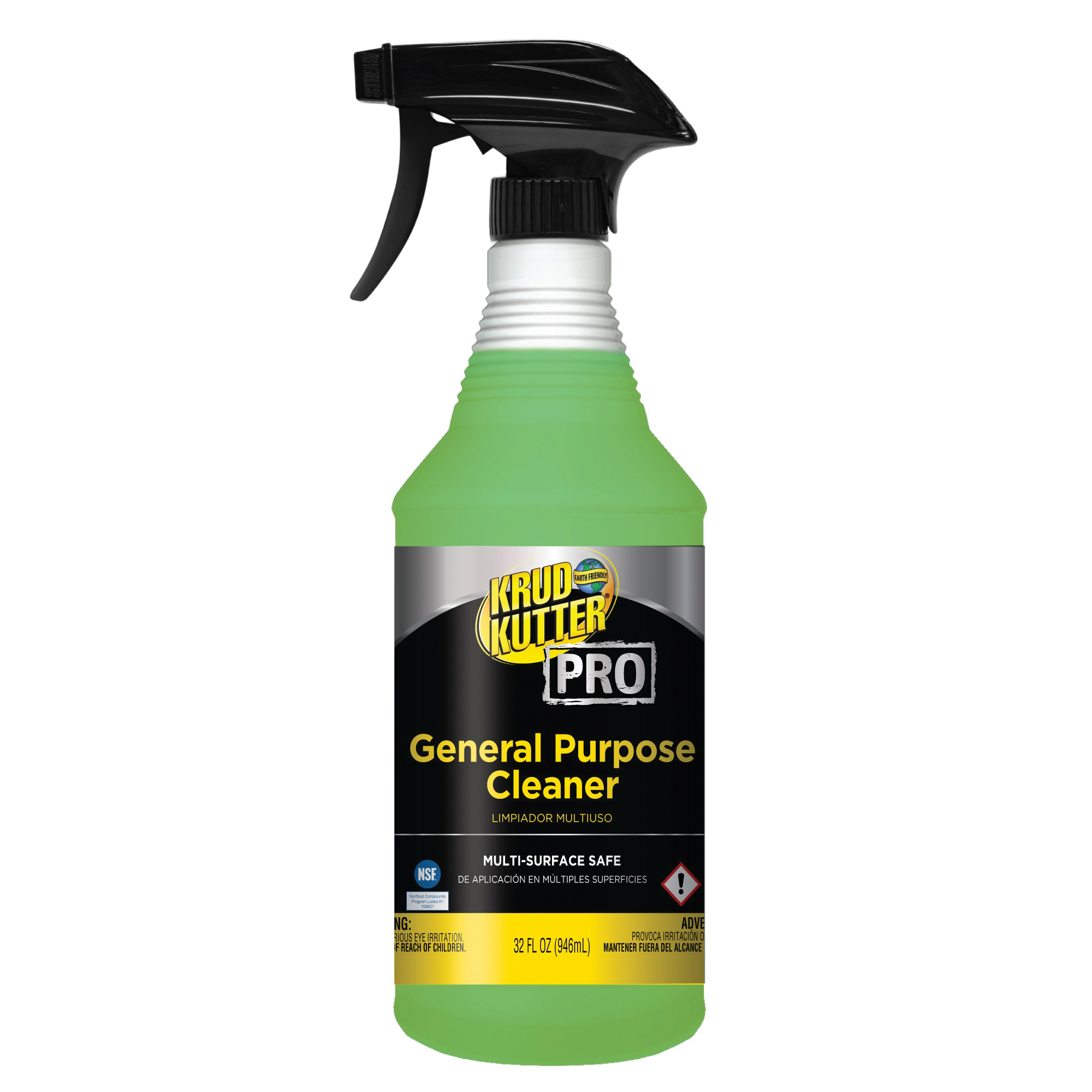Krud Kutter Pro 352264 General Purpose Cleaner, 32 oz Trigger Spray Bottle, Mild Odor/Scent, Green, Liquid Form