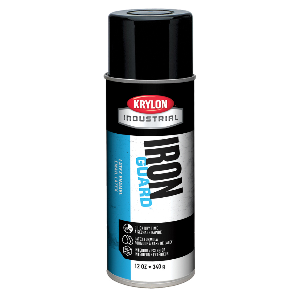 Krylon Eco-Guard K07908000 Spray Paint, 16 oz Container, Liquid Form, Black, 15 to 20 sq-ft Coverage
