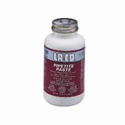 LA-CO 12110 PIPETITE Economical Soft-Set Pipe Thread Compound, 0.5 pt Brush In Cap Bottle, Gray