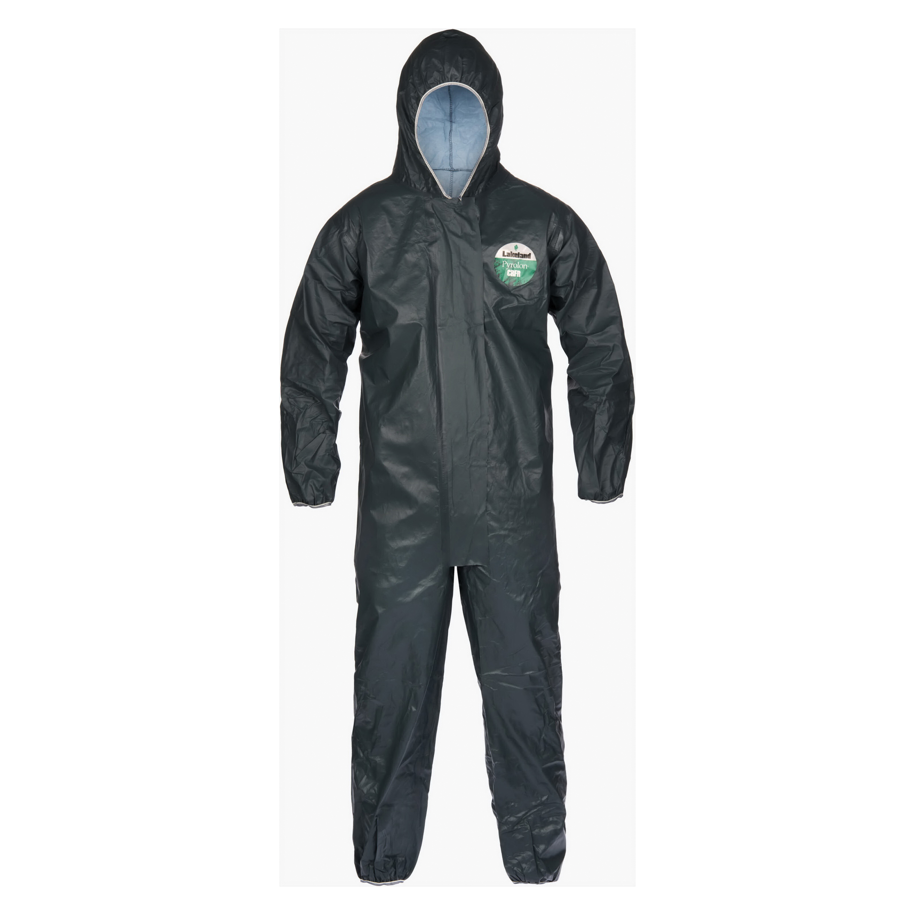 Lakeland 51130-2X Disposable Coverall With Elastic Ankle and Elastic Wrist, 2XL, Gray, Pyrolon CRFR, 52 to 54 in Chest, 29 in L Inseam