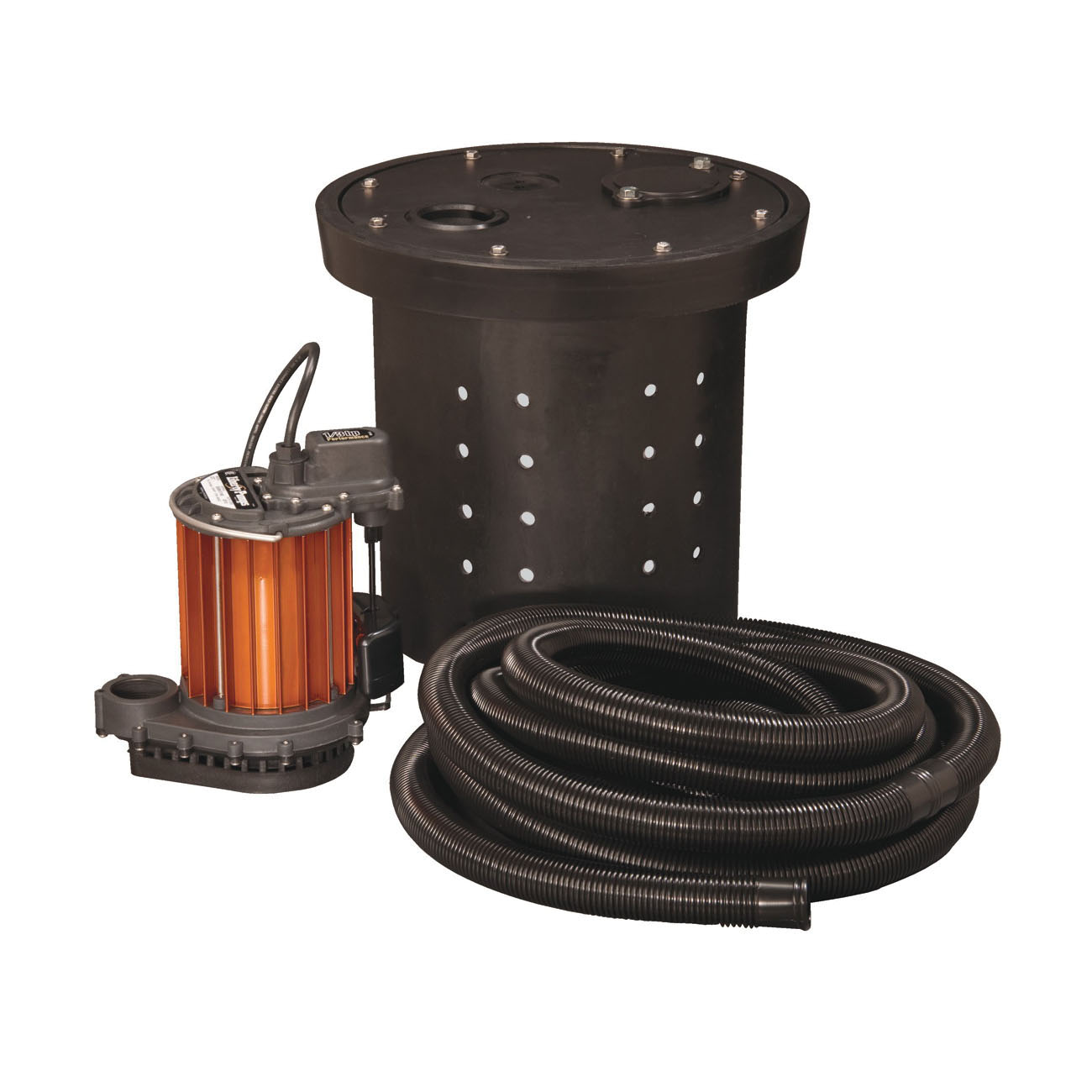Liberty Pumps CSP-237 Crawl Space Sump Pump Kit, 38 gpm Flow Rate, 1-1/2 in Outlet, 1/3 hp, Aluminum/Polypropylene, Domestic