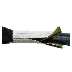 Lift-All 10TQSDX1 Edge Defender Flex Plus Cut Protection Tubular Style Quick Sleeve, For Use With Tuflex EN240 Single Leg, EN120 Double Leg, KeyFlex KEN50K Single Leg and KEN20K Double Leg Roundsling, Dyneema/Polyester with Kevlar, White/Yellow