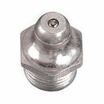 Lincoln 5010 Short Straight Grease Fitting, 1/4-28 NPT Thread, 1/2 in OAL, 3/16 in L Shank, Zinc Plated/Chromate