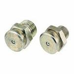 Lincoln 5706 Standard Button-Head Fitting, 1/4 in NPT Thread, 53/64 in OAL, 7/16 in L Shank, Zinc Plated/Chromate