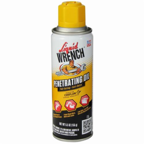 Liquid Wrench CERFLON L106 Anti-Seize Fast Acting Penetrating Oil, 6 oz Metal Aerosol Can, Liquid Form, Yellow, 0.9