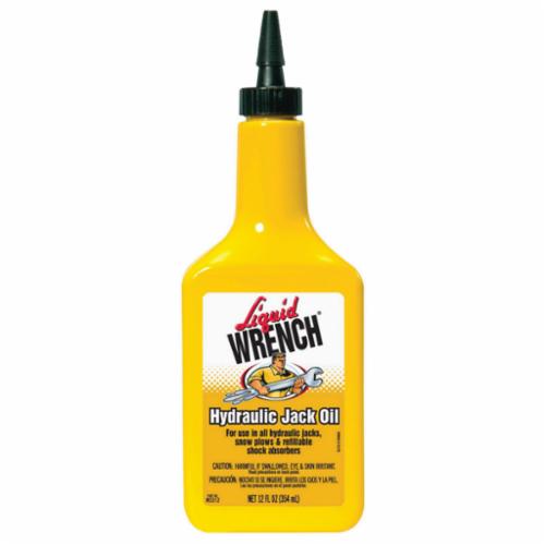 Liquid Wrench M3312 Hydraulic Jack Oil, 12 oz Plastic Bottle, Liquid, Pale Yellow, Naphthenic