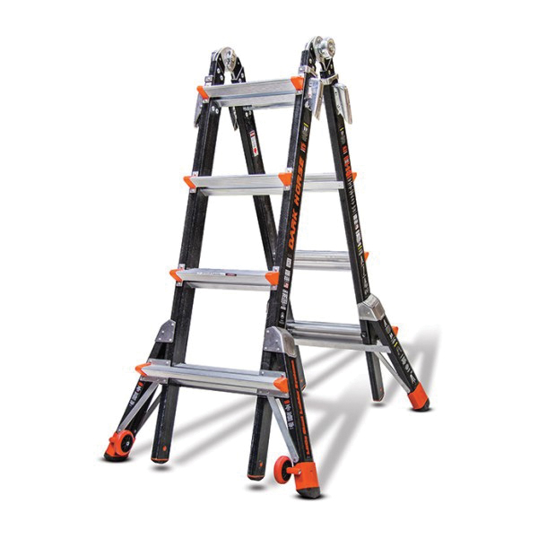 Little Giant Climb On 15147-001 Dark Horse Multi-Purpose Ladder, 8.916 ft Ladder, Type IA, Fiberglass, 300 lb Load