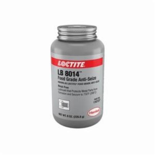 Loctite 1167237 lb 8014 1-Part Food Grade Anti-Seize Lubricant, 8 oz Brush In Cap Bottle, Paste Form, White, 1.18