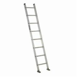 Louisville AE2108 AE2100 Extra Heavy Duty Professional Single Extension Ladder, 8 ft OAL, 300 lb Load, 12 in Adjustable Increments, Aluminum, Type IA
