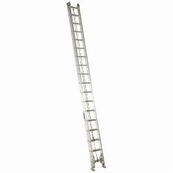 Louisville AE2236 AE2200 Extra Heavy Duty Multi-Section Professional Extension Ladder, 36 ft OAL, 300 lb Load, 12 in Adjustable Increments, Aluminum, Type IA