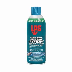 LPS 51516 Heavy Duty Silicone Lubricant With Detex, 16 oz Aerosol Can, Liquid Form, Water White, 0.92 to 0.94