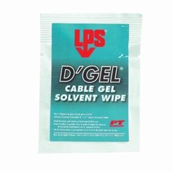 LPS 61244 D'Gel Cable Gel Solvent, 1 Wipe, Orange Odor/Scent, Clear Water White, Liquid Form