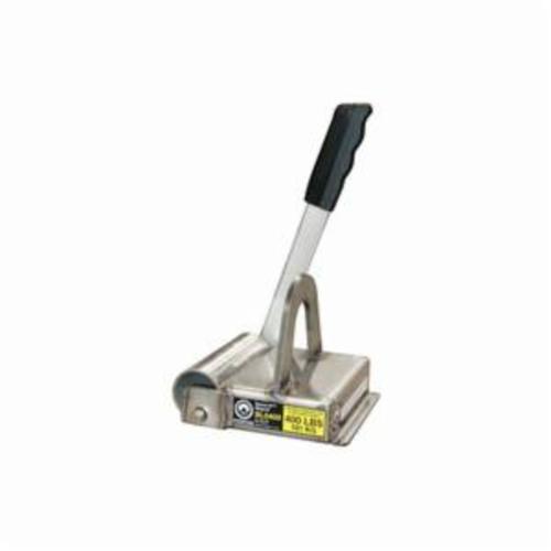 MAG-MATE BasicLift BL0400 Permanent Lifting Magnet, 400 lb Load, 7-1/2 in L x 5-5/8 in W x 5 in H, Full Width Roller Cam Magnet Activation, Ceramic, 12 in L Handle