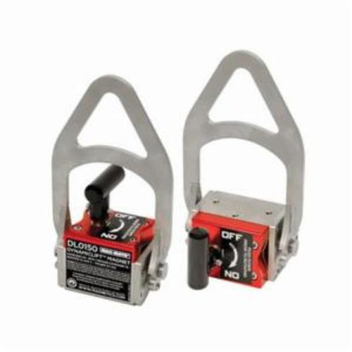 MAG-MATE DynamicLift DL0150 Permanent Lifting Magnet, 150 lb Load, 4-1/4 in L x 9 in H, Locking On/Off Magnet Activation, 2-1/2 in L Handle