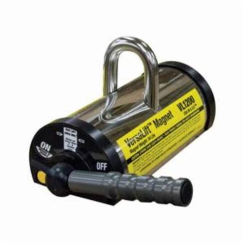 MAG-MATE VersaLift VL1200 Permanent Lifting Magnet, 1200 lb Load, 11 in L x 6-1/2 in H, Locking On/Off Magnet Activation, 6 in L Handle