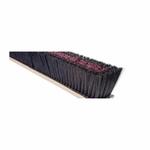 Magnolia Brush 1124 Floor Broom With M-60 Handle, 3 in L Trim, Dark Red/Black Polystyrene Bristle
