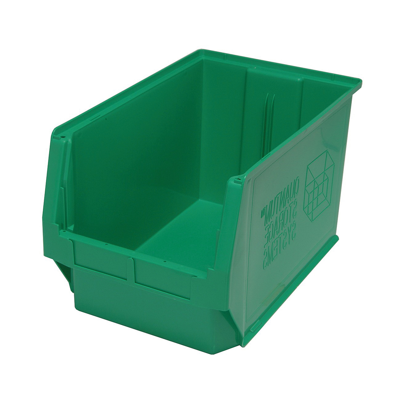MAGNUM QMS533GN Heavy Duty Hopper Bin, 19-3/4 in L x 12-3/8 in W x 11-7/8 in H, 1.68 cu-ft, Green