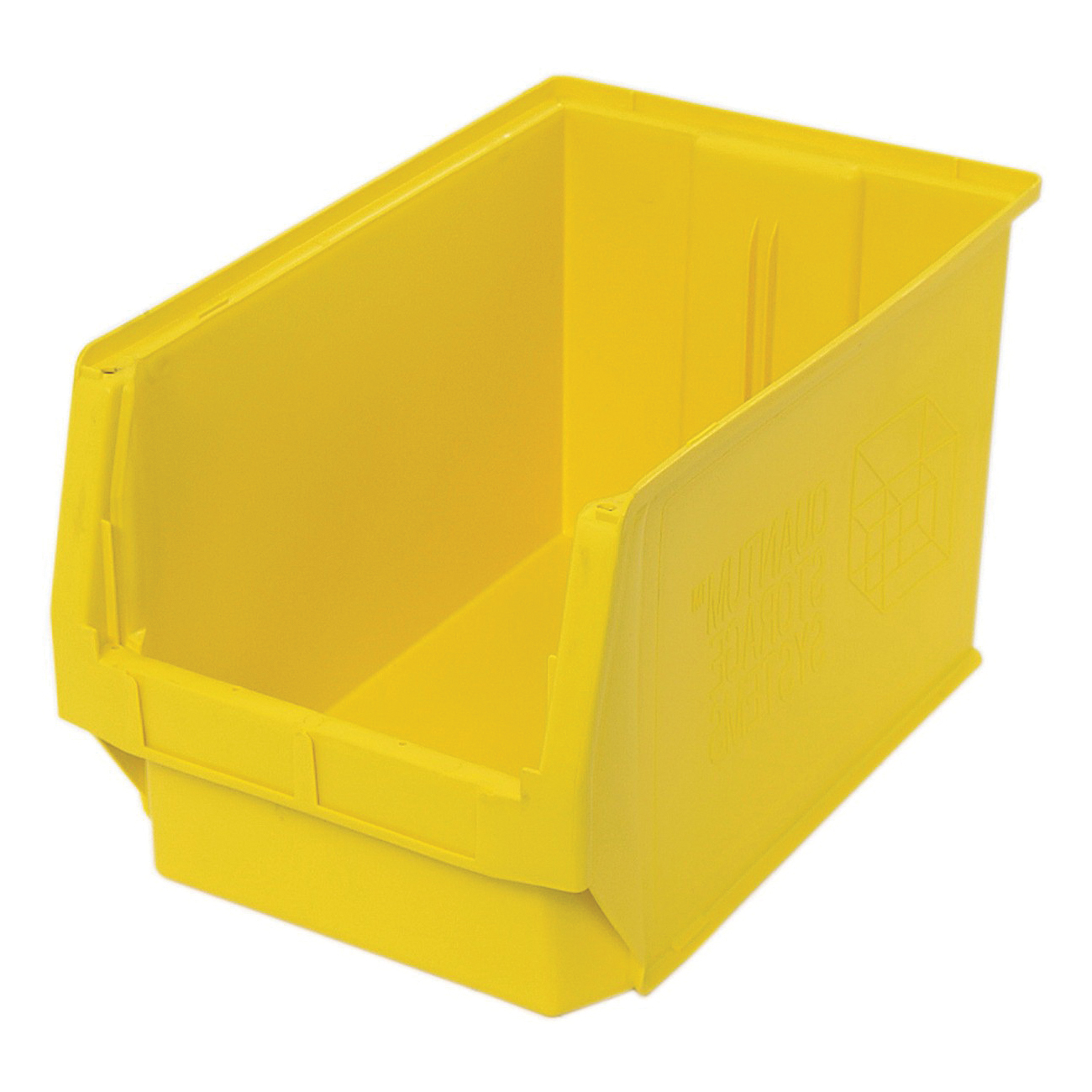 MAGNUM QMS533YL Heavy Duty Hopper Bin, 19-3/4 in L x 12-3/8 in W x 11-7/8 in H, 1.68 cu-ft, Yellow