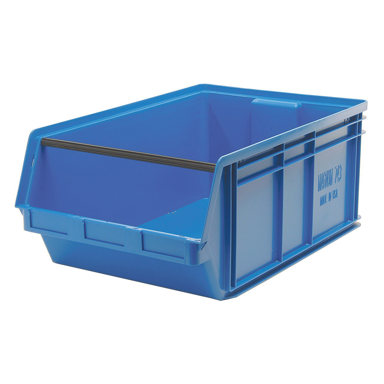 MAGNUM QMS743BL Heavy Duty Hopper Bin, 29 in L x 18-3/8 in W x 11-7/8 in H, 3.66 cu-ft, Blue