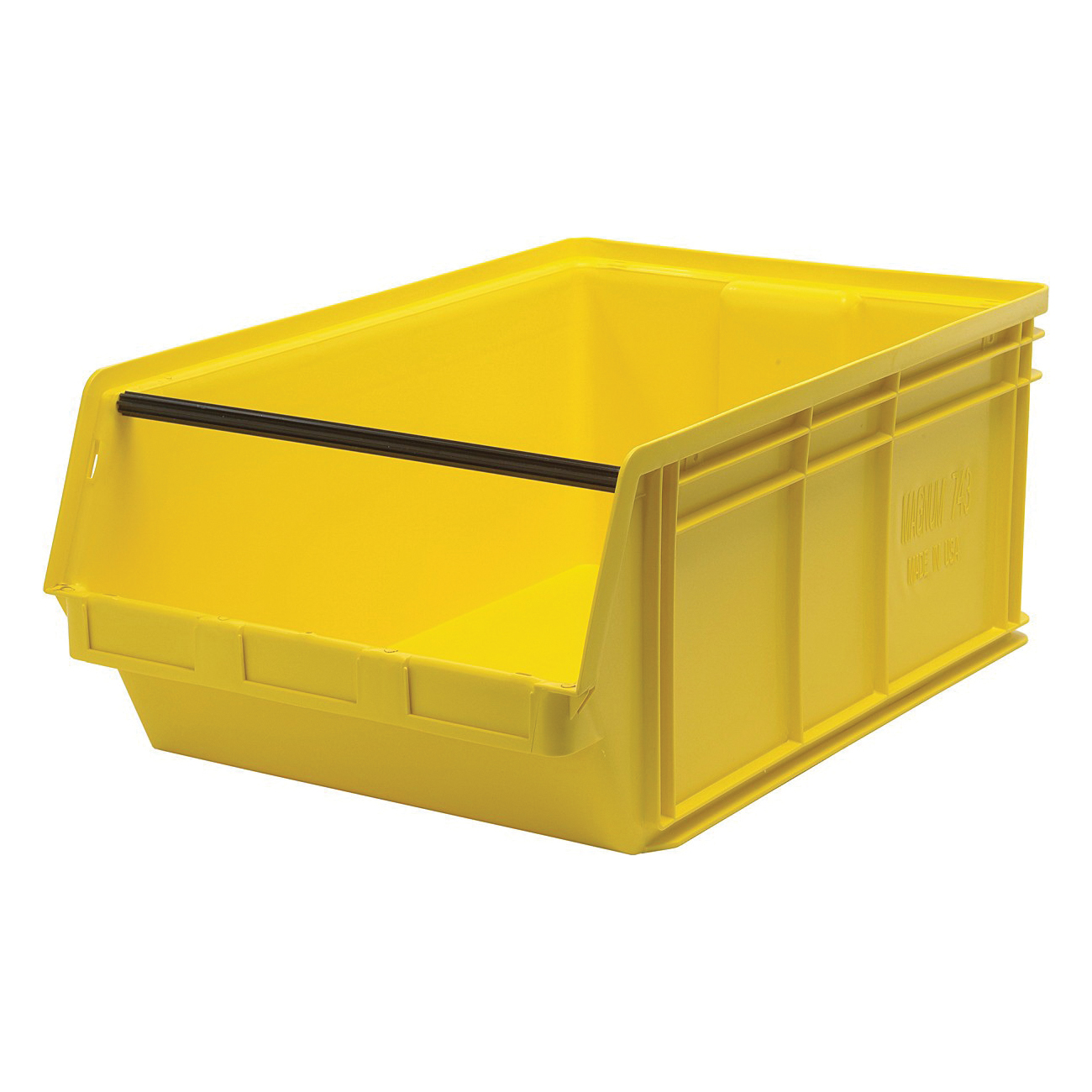 MAGNUM QMS743YL Heavy Duty Hopper Bin, 29 in L x 18-3/8 in W x 11-7/8 in H, 3.66 cu-ft, Yellow