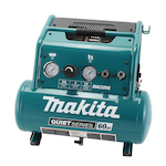 Makita MAC320Q Quiet Series Air Compressor, 2.6 cfm Flow Rate, 1-1/2 hp, 135 psi Pressure, 3 gal