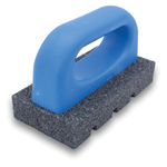 Marshalltown 16440 Fluted Rub Brick, 6 in L x 3 in W x 1 in THK, 20 Grit, Silicon Carbide Abrasive