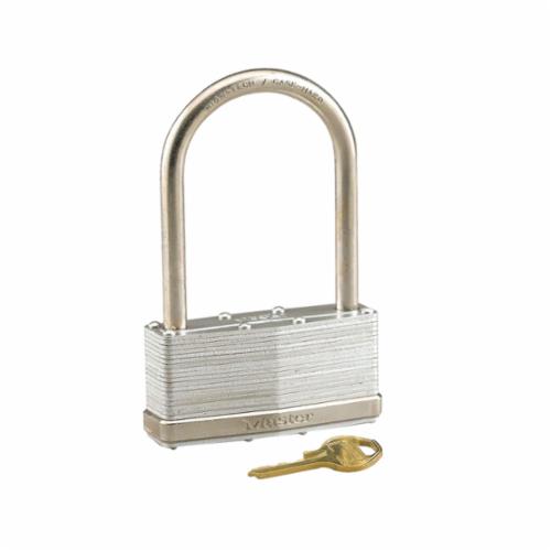 Master Lock 101KA Rekeyable Safety Padlock, Alike Key, 5/16 in Shackle, Laminated Steel Body, Silver, 5-Pin Tumbler Locking