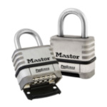 Master Lock 1174D ProSeries Combination Resettable Padlock, Stainless Steel Body, 8 mm Dia Shackle, 4-Digit Combination Locking Mechanism