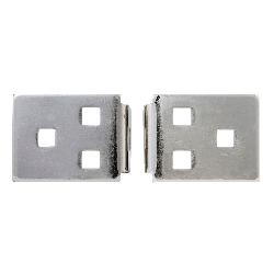 Master Lock 731 90 deg Heavy Duty Long Centered Hole Hasp, 5-3/16 in L x 2 in W, Steel