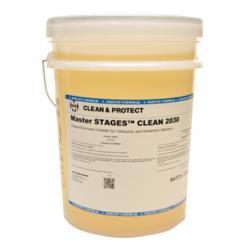 Master STAGES CLEAN2030/5 Very High Performance Cleaner/Corrosion Inhibitor, 5 gal Pail, Yellow (Concentrate)/Light Yellow (Working Solution), Liquid Form