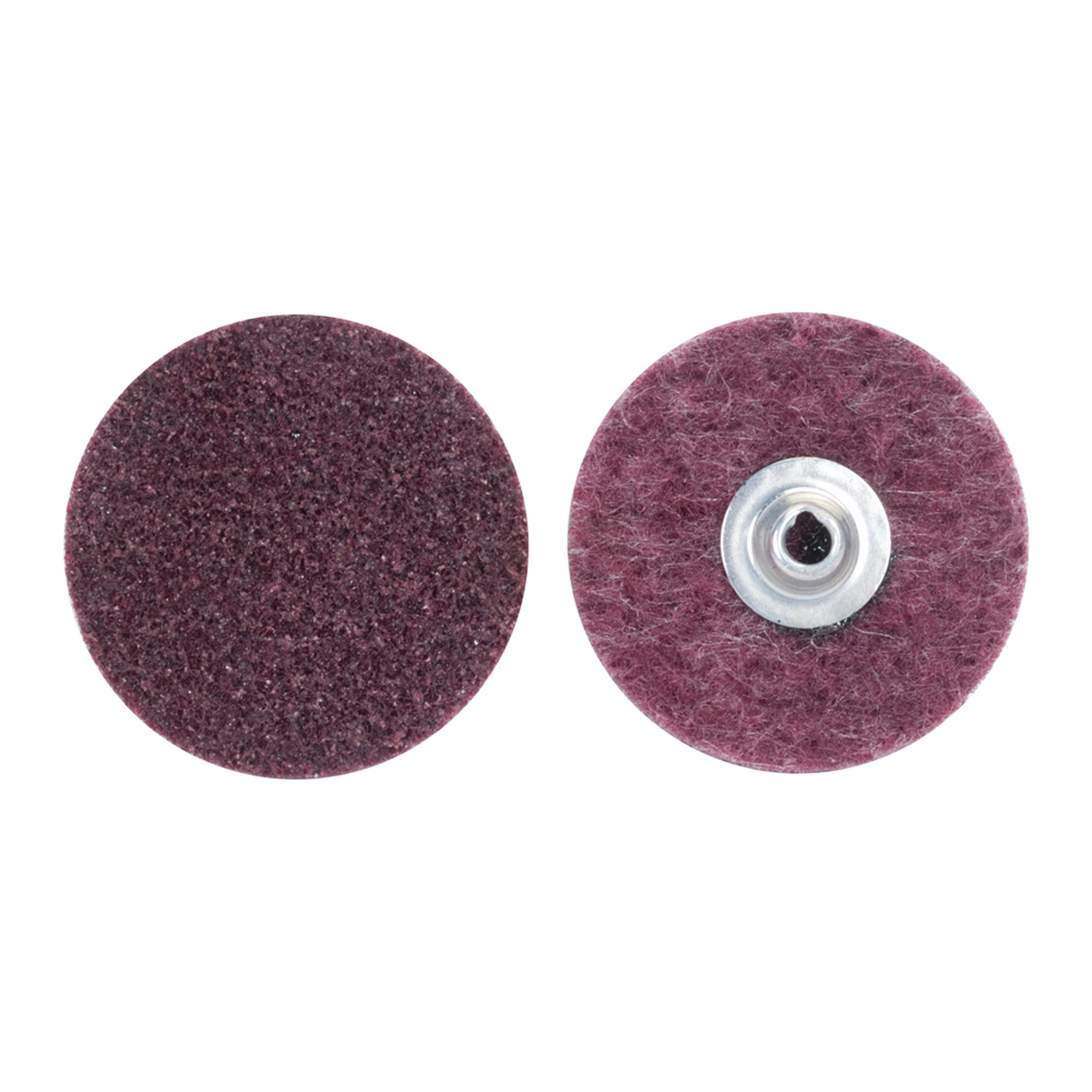 Merit 08834162910 Non-Woven Abrasive Quick-Change Disc, 3 in Dia, 80 Grit, Medium Grade, Aluminum Oxide Abrasive, Type TS (Type II) Attachment