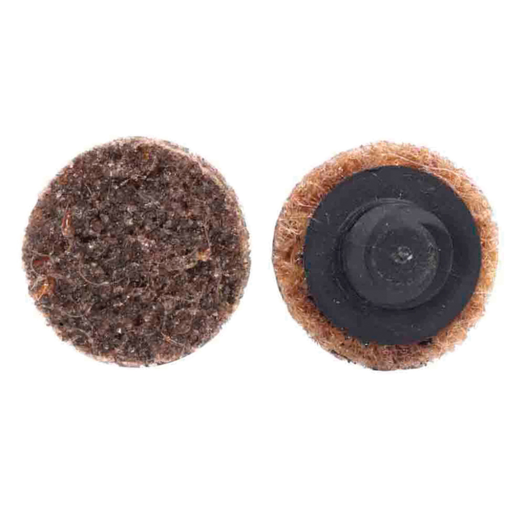 Merit 08834166242 Type XC Non-Woven Abrasive Quick-Change Disc, 3/4 in Dia, 50 Grit, Coarse Grade, Aluminum Oxide Abrasive, Type TR (Type III) Attachment