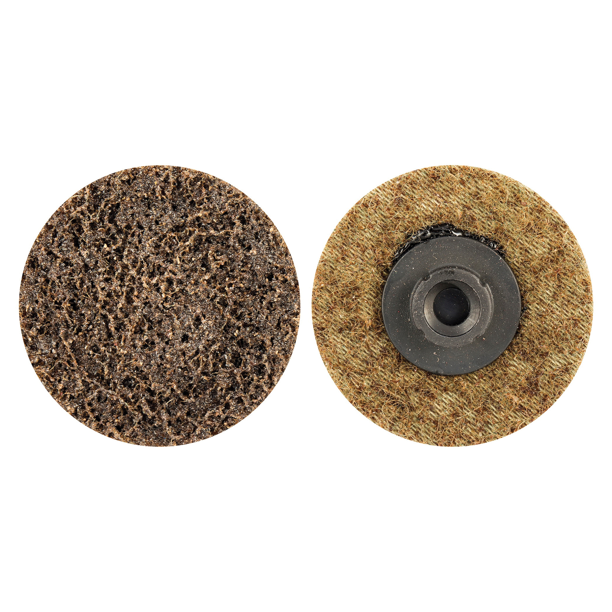 Merit 08834166407 Type XC Non-Woven Abrasive Quick-Change Disc, 1-1/2 in Dia, 50 Grit, Coarse Grade, Aluminum Oxide Abrasive, Type TS (Type II) Attachment