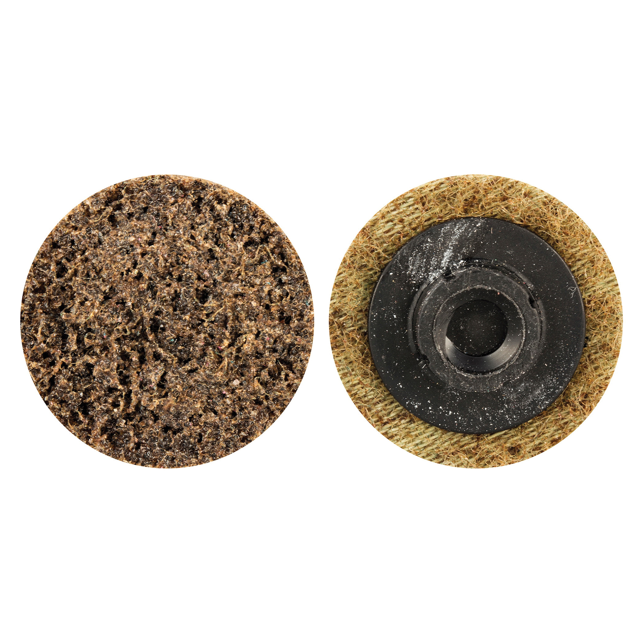 Merit 08834166474 Type XC Non-Woven Abrasive Quick-Change Disc, 1 in Dia, Coarse Grade, Aluminum Oxide Abrasive, Type TS (Type II) Attachment