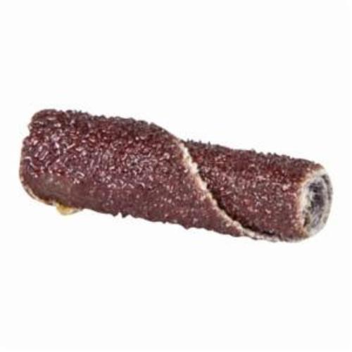Merit 08834180061 Straight Half Glued Coated Cartridge Roll, 1/4 in Dia x 1 in OAL, 1/8 in Pilot Hole, 60 Grit, Aluminum Oxide Abrasive