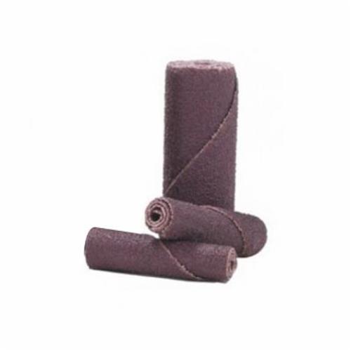 Merit 08834180081 M-9 Coated Cartridge Roll, 1/4 in Dia x 1-1/2 in OAL, 1/8 in Pilot Hole, 80 Grit, Aluminum Oxide Abrasive