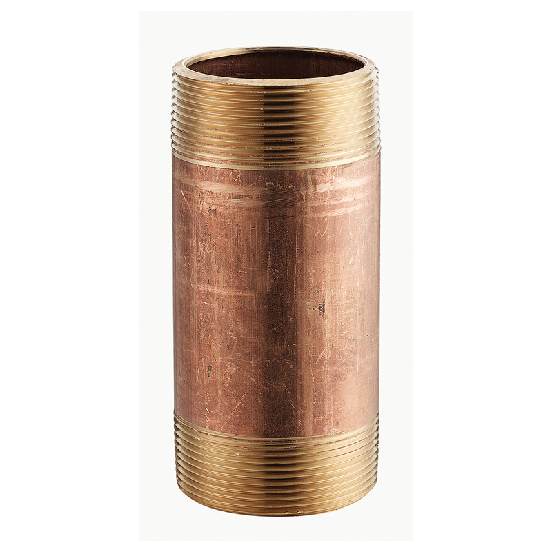 Merit Brass 2002-150 Pipe Nipple, 1/8 in x 1-1/2 in L, Brass, MNPT, SCH 40/STD, Domestic