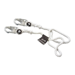 Miller by Honeywell 207LS-Z7/6FTG HP Series Cable Positioning and Restraint Lanyard, 310 lb Load Capacity, 6 ft L, 1 Legs, Snap Hook Anchorage Connection, Snap Hook Harness Connection Hook, Specifications Met: ANSI Specified, CSA Certified, OSHA Approved