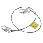 Miller by Honeywell 207NLS-Z7/6FTV HP Series Rope Positioning and Restraint Lanyard, 310 lb Load Capacity, 6 ft L, Vinyl Line, 1 Legs, Snap Hook Anchorage Connection, Snap Hook Harness Connection Hook