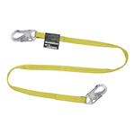 Miller by Honeywell 213WLS-Z7/6FTYL HP Series Web Positioning and Restraint Lanyard, 310 lb Load Capacity, 6 ft L, Polyester Webbing Line, 1 Legs, Snap Hook Anchorage Connection, Snap Hook Harness Connection Hook