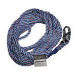 Miller by Honeywell 300L-Z7/50FTBL Vertical Rope Lifeline With Locking Snap Hook and Loop, 310 lb Load Capacity, 50 ft L, Specifications Met: ANSI Z359.1-2007