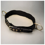 Miller by Honeywell 3NA/LBK Body Belt With 3 in Back Pad and Single D-Ring, Tongue Buckle, Nylon Webbing, Stainless Steel Hardware