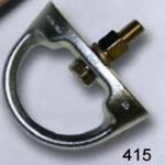 Miller by Honeywell 415 D-Bolt Anchor, 4-1/8 in L x 3 in W x 1-1/2 in H, Drop Forged Alloy Steel