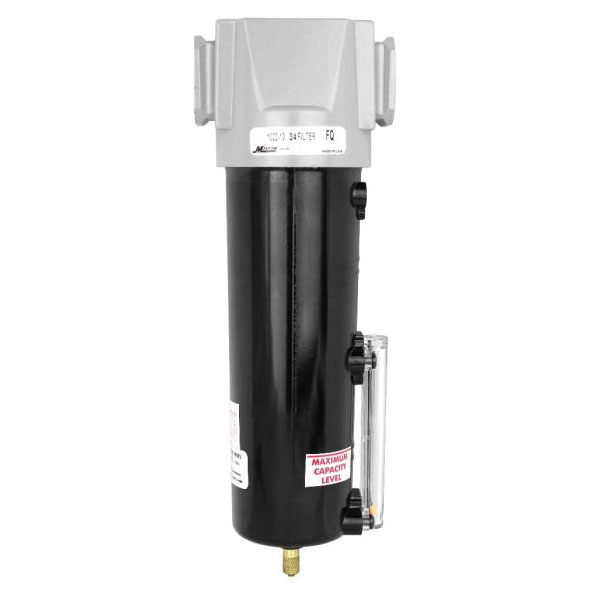 Milton 1022-10 1000 Micro Filter, 3/4 in NPT Port, 245 scfm Flow Rate, 40 um Filter, 250 psi Pressure, 40 to 160 deg F, Metal Bowl