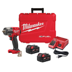 Milwaukee 2962P-22 M18 FUEL Cordless Variable Mid-Torque Impact Wrench, 1/2 in, 650 in-lb Torque, 18 V, 6 in OAL