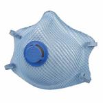 Moldex 2500N95 Disposable Particulate Respirator With Exhalation Valve and Molded Nose Bridge, M to L, Resists: Heat, Flame and Non-Oil Based Particulates