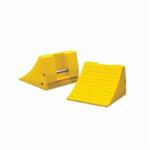 CHECKERS MC3009 Heavy Duty Lightweight Wheel Chock, 11 in H x 15.1 in W x 15 in D, Urethane, Yellow